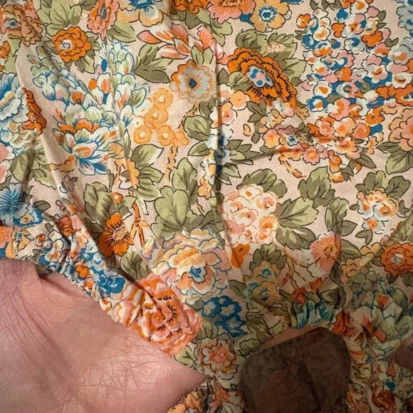 Lucca Carnation Cutout Mini dress orange floral, NWOT Xsmall - Picture 7 of 10